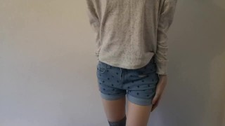 submissive strips for you || Alena does a sensual striptease