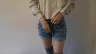 submissive strips for you || Alena does a sensual striptease