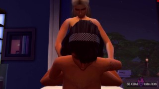 My Straight Stepmom Gets Aroused Giving Me a Massage, She Wants Wet Pussy - Sexual Hot Animations