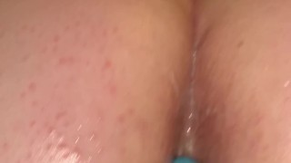 horny teen fucks her dildo