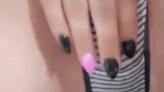 Desperate panty pee and pussy rubbing 