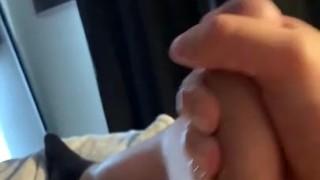 Morning Stroke Ends With Cumshot