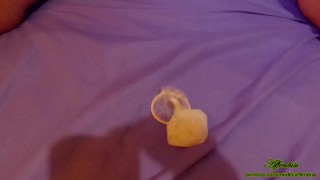 How to take OFF the condom safely - Stepbro filled the condom with sperm and takes it off