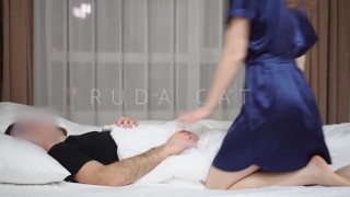 Wake up! I need your tongue! Face sitting, pussy licking, real female orgasm Ukrainian porn Ruda Cat