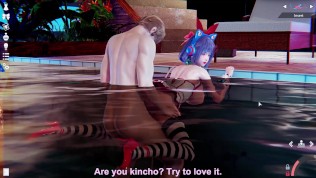 甜心选择2：夜间泳池与巨乳美女激情做爱