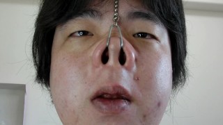 Nose hook masturbation8