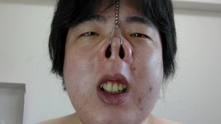 Nose hook masturbation8