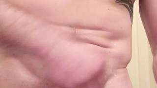 Shaving my thick cock