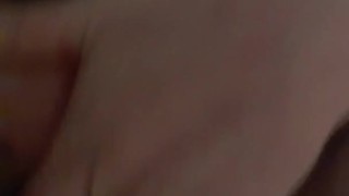 Redhead hides in bathroom to finger herself