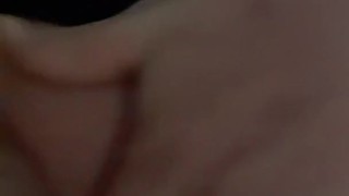 Redhead hides in bathroom to finger herself