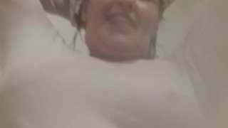 V582 part one of fully dressed shower with masturbation