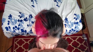 Sucking My Step Brothers Cock For A BIG Cumshot