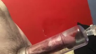 Watch me pump and stroke my cock 