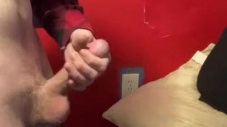 Watch me pump and stroke my cock 