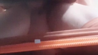 Super wet 🍑💦 raining down on underview cam🤤🤤