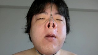 Nose hook masturbation9