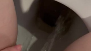 Desperate piss and squirt female desperation 