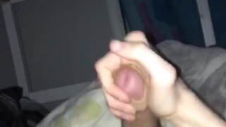 Cumming from my newly shaved dick