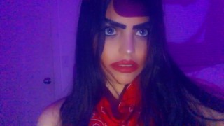 Bandana Mask Girl Nip Slip Teaser