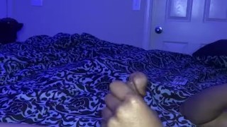 Stroking my long BBC until I explode