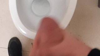 Fast Cum in Public Toilet