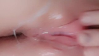 After fuck Creampie oozing outta tight pussy 