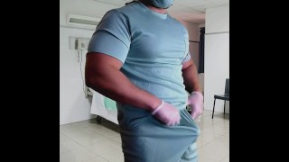 Male Doctor Cums in Hospital