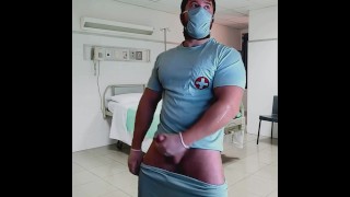 Male Doctor Cums in Hospital