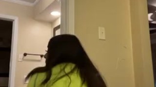 Sexy Latina twerking to reggaeton 