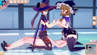 Genshin Impact Mona and Lisa fucked by ganyu coco KOIKATU