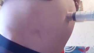 Pumping stomach and "pump" the belly button 