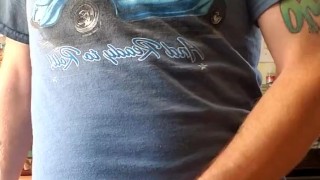 Hairy ginger jacking off
