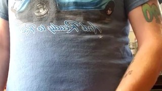 Hairy ginger jacking off