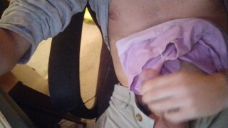 Cumming on panties