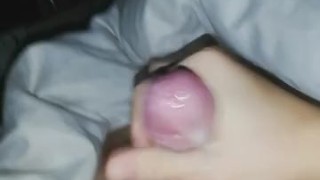 twink covers himself in cum