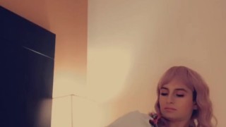 Sissy school girl tease
