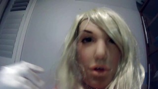 Reni's Dream 6! POVs of female masked Reni and her rubber tits and pussy!