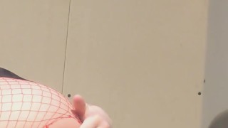 ftm boy shows off and fingers his cute ass