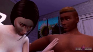 I Like To Fuck My Boyfriend's Black Cock in the Jacuzzi - Sexual Hot Animations