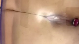 Rubbing my BIG WET CLIT on the chair