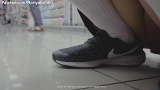 Teaser – Pussy Flashing & Upskirt in Japanese Store - Moriya Exhibit