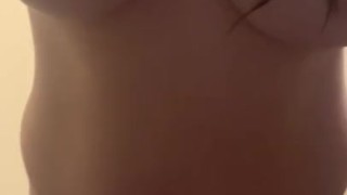 Showing my neighbors my body while I watch cuckold porn!