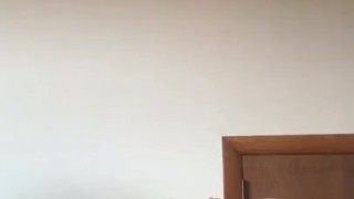 Chubby MILF fucks herself after creampie