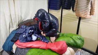 Cum my Puffy down coat Shiny Adidas