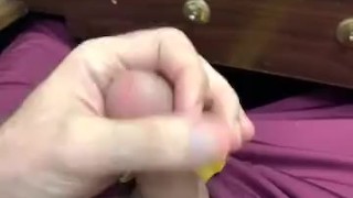 Cock ring office play trying to not get caught