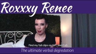 The ultimate verbal degradation!