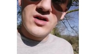 BLONDE BOY - Smoking & Wanking on Snapchat 