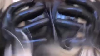 I Love Squeezing my Silicone Latex Boobs 