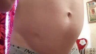 A new record for the stomach! 100 pumps after classic belly inflation 