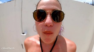 Drinking pee & cum swallow from my stepdaddy , in the garden of the house with sun summer 4k -short-